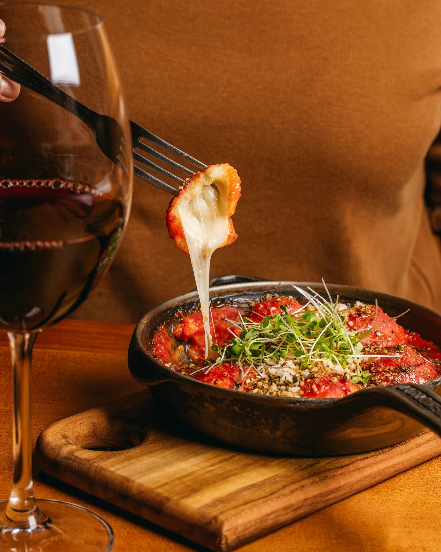 Gnocchi de provolone, fotografia oficial Le Blé