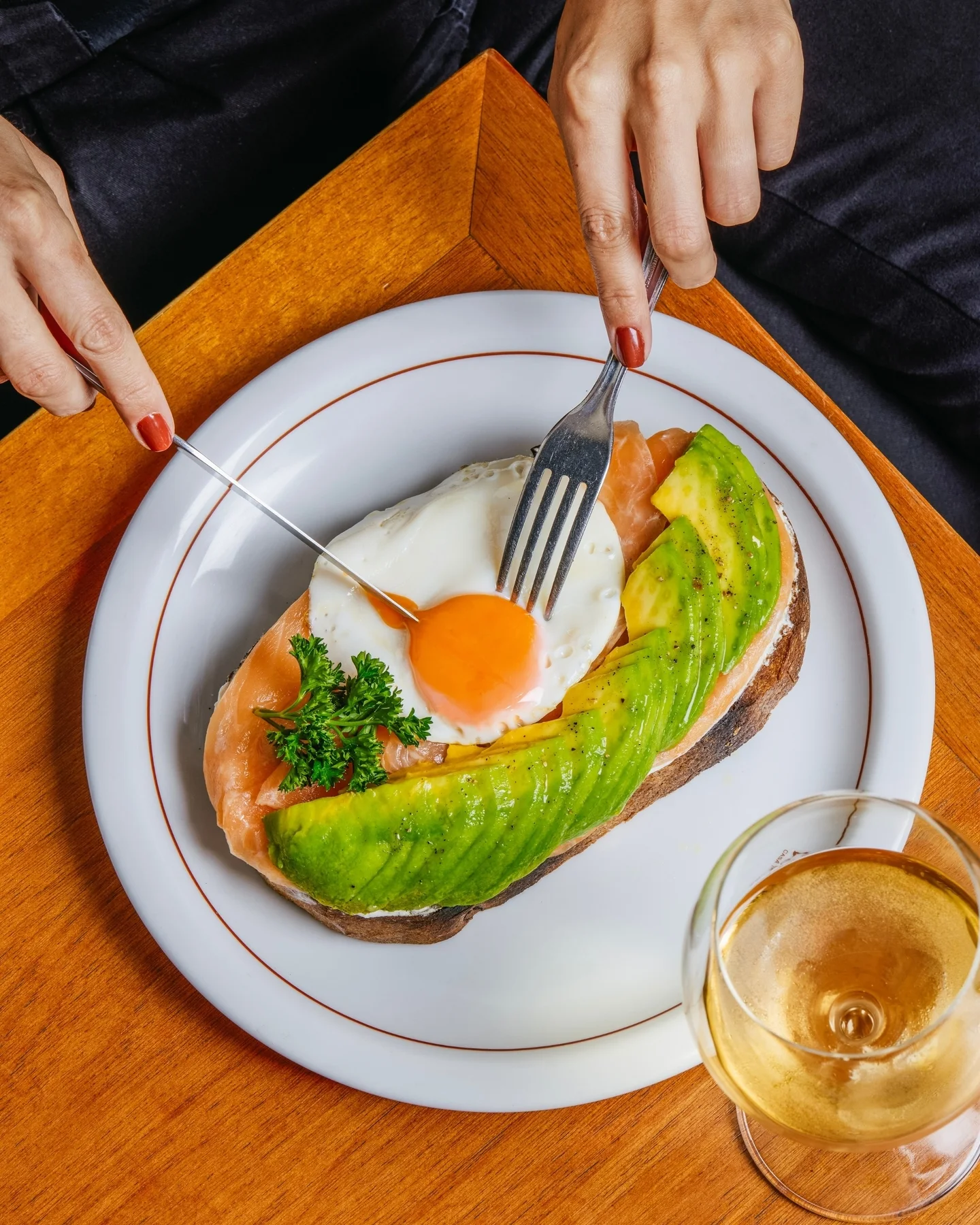 Tosta de salmão, fotografia oficial Le Blé